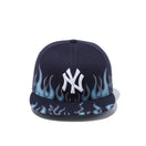 9FIFTY ファイヤーパターン ニューヨーク・ヤンキース ネイビー × スノーホワイト