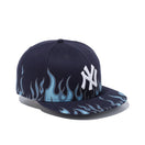 9FIFTY ファイヤーパターン ニューヨーク・ヤンキース ネイビー × スノーホワイト