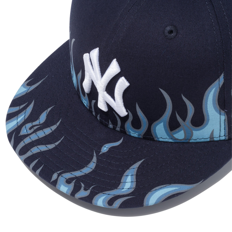 9FIFTY ファイヤーパターン ニューヨーク・ヤンキース ネイビー × スノーホワイト