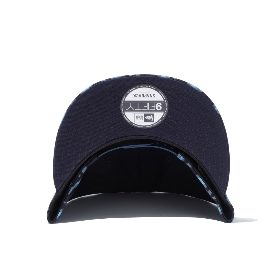 9FIFTY ファイヤーパターン ニューヨーク・ヤンキース ネイビー × スノーホワイト