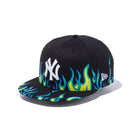 9FIFTY ファイヤーパターン ニューヨーク・ヤンキース ブラック × スノーホワイト