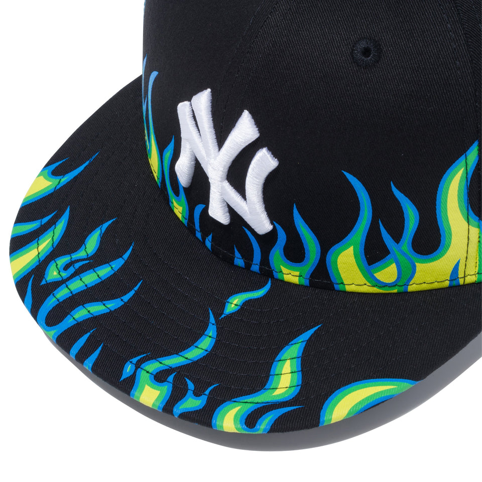 9FIFTY ファイヤーパターン ニューヨーク・ヤンキース ブラック × スノーホワイト