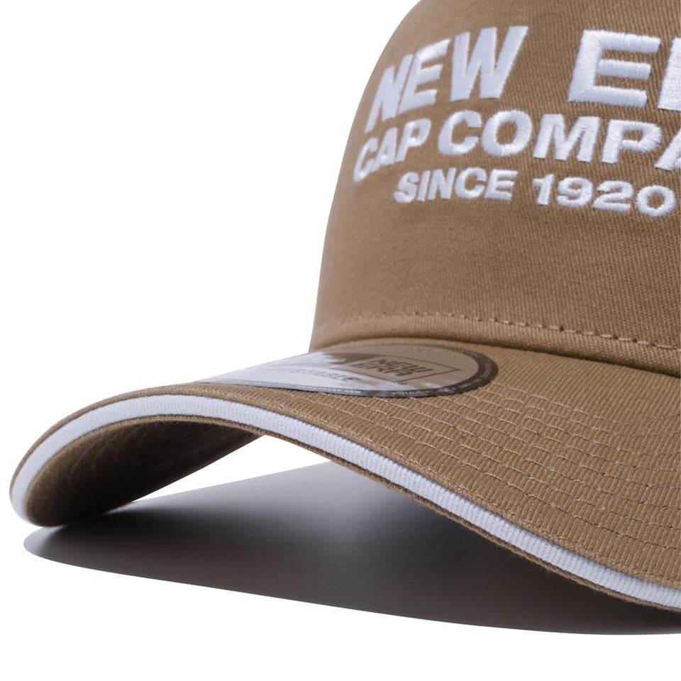 9FORTY A-Frame サンドイッチバイザー NEW ERA CAP COMPANY 1920 カーキ × スノーホワイト