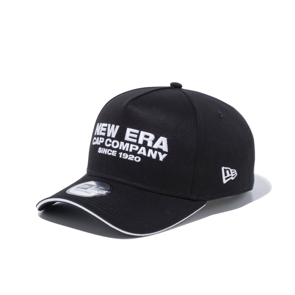 9FORTY A-Frame サンドイッチバイザー NEW ERA CAP COMPANY 1920 ブラック × スノーホワイト