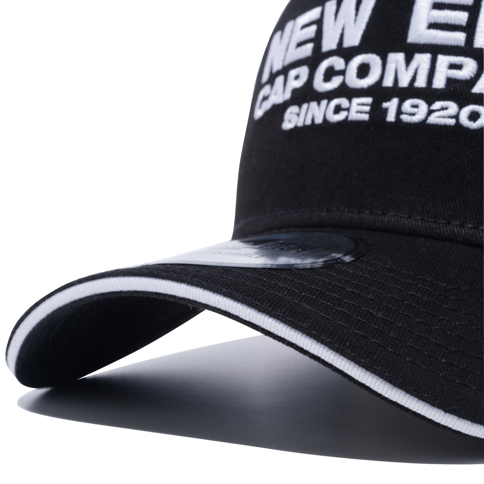 9FORTY A-Frame サンドイッチバイザー NEW ERA CAP COMPANY 1920 ブラック × スノーホワイト