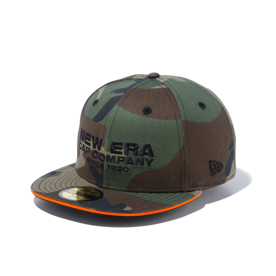 59FIFTY サンドイッチバイザー NEW ERA CAP COMPANY 1920 ウッドランドカモ × ブラック