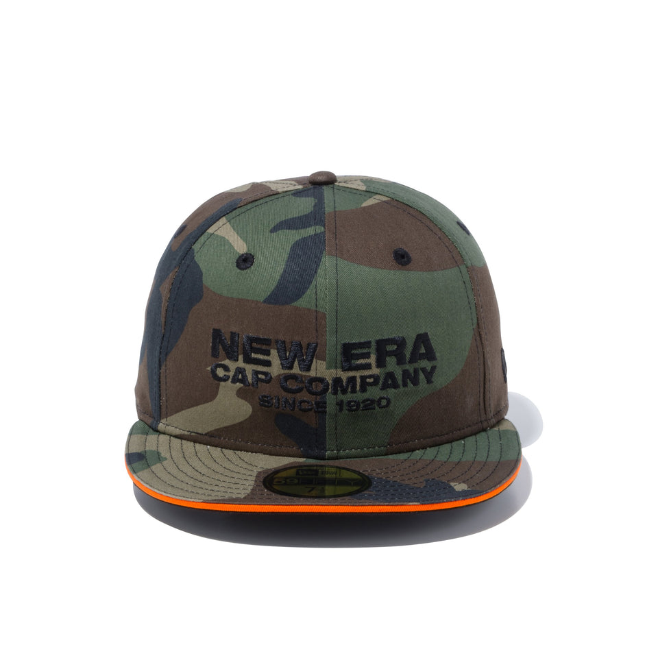59FIFTY サンドイッチバイザー NEW ERA CAP COMPANY 1920 ウッドランドカモ × ブラック