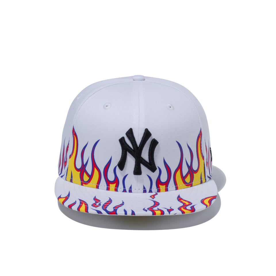59FIFTY ファイヤーパターン ニューヨーク・ヤンキース ホワイト × ブラック
