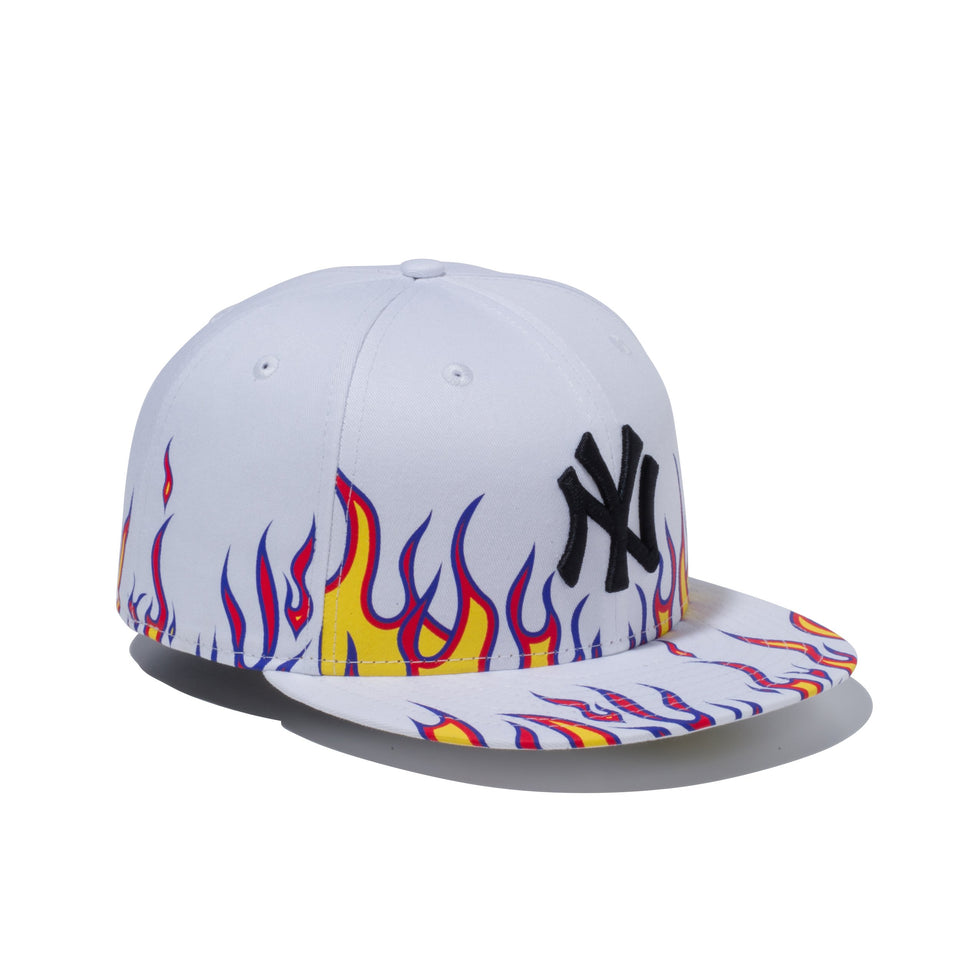59FIFTY ファイヤーパターン ニューヨーク・ヤンキース ホワイト × ブラック