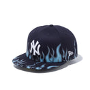 59FIFTY ファイヤーパターン ニューヨーク・ヤンキース ネイビー × スノーホワイト