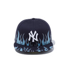 59FIFTY ファイヤーパターン ニューヨーク・ヤンキース ネイビー × スノーホワイト