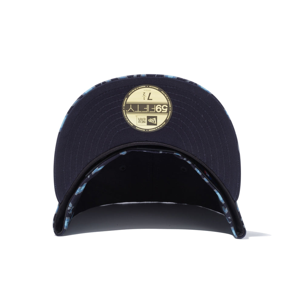 59FIFTY ファイヤーパターン ニューヨーク・ヤンキース ネイビー × スノーホワイト