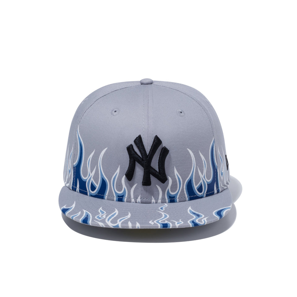 59FIFTY ファイヤーパターン ニューヨーク・ヤンキース グレー × ブラック