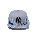 59FIFTY ファイヤーパターン ニューヨーク・ヤンキース グレー × ブラック