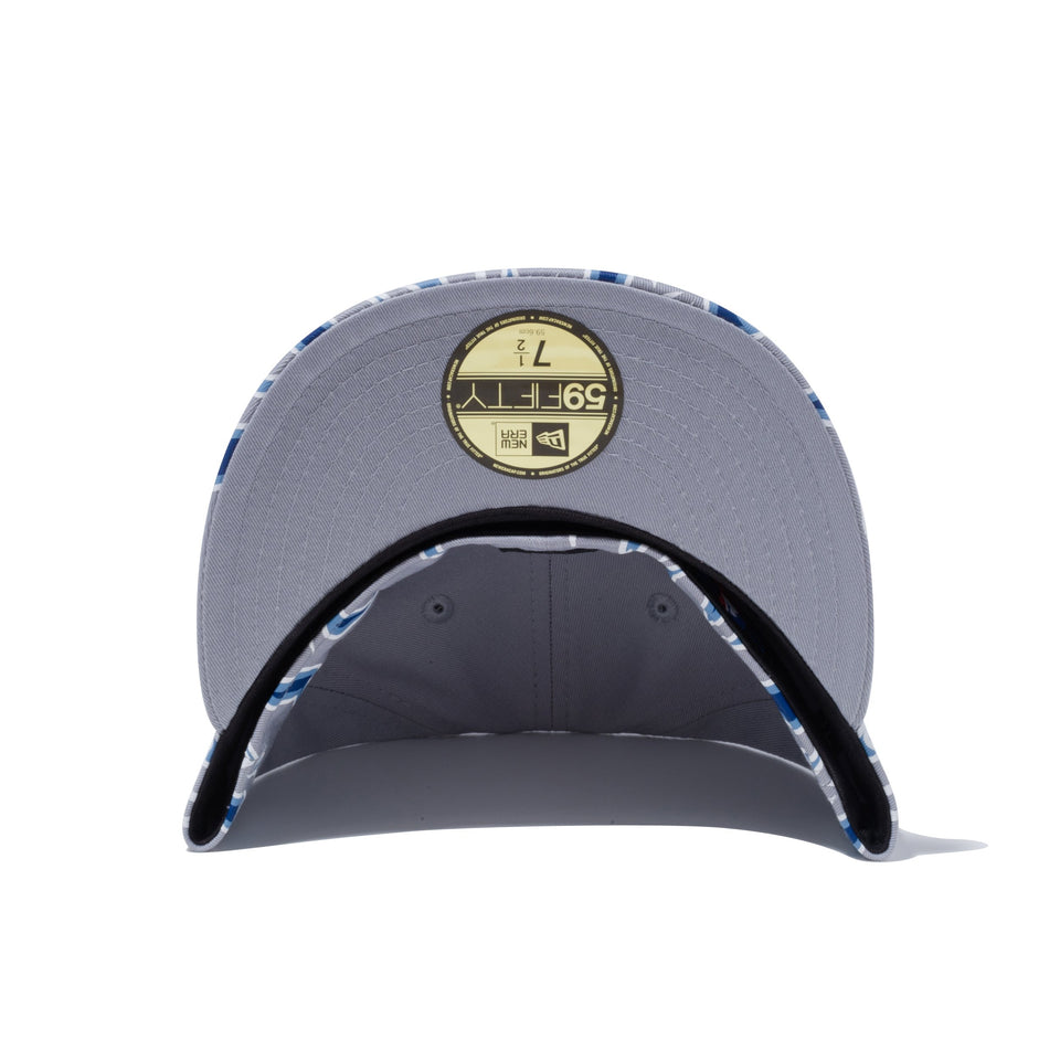 59FIFTY ファイヤーパターン ニューヨーク・ヤンキース グレー × ブラック