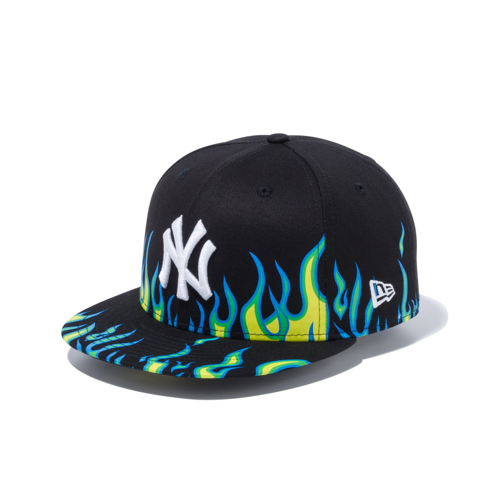 59FIFTY ファイヤーパターン ニューヨーク・ヤンキース ブラック × スノーホワイト