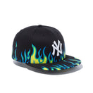 59FIFTY ファイヤーパターン ニューヨーク・ヤンキース ブラック × スノーホワイト