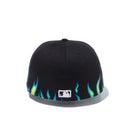 59FIFTY ファイヤーパターン ニューヨーク・ヤンキース ブラック × スノーホワイト