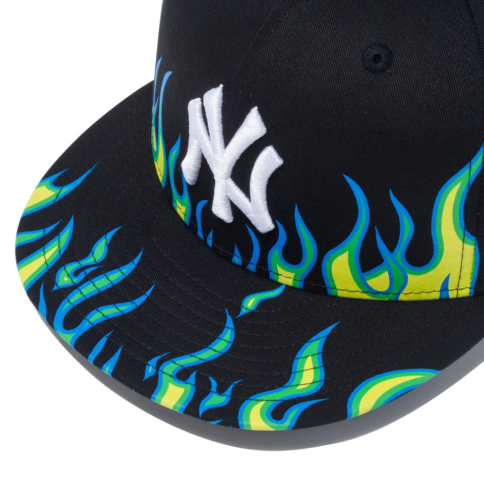 59FIFTY ファイヤーパターン ニューヨーク・ヤンキース ブラック × スノーホワイト