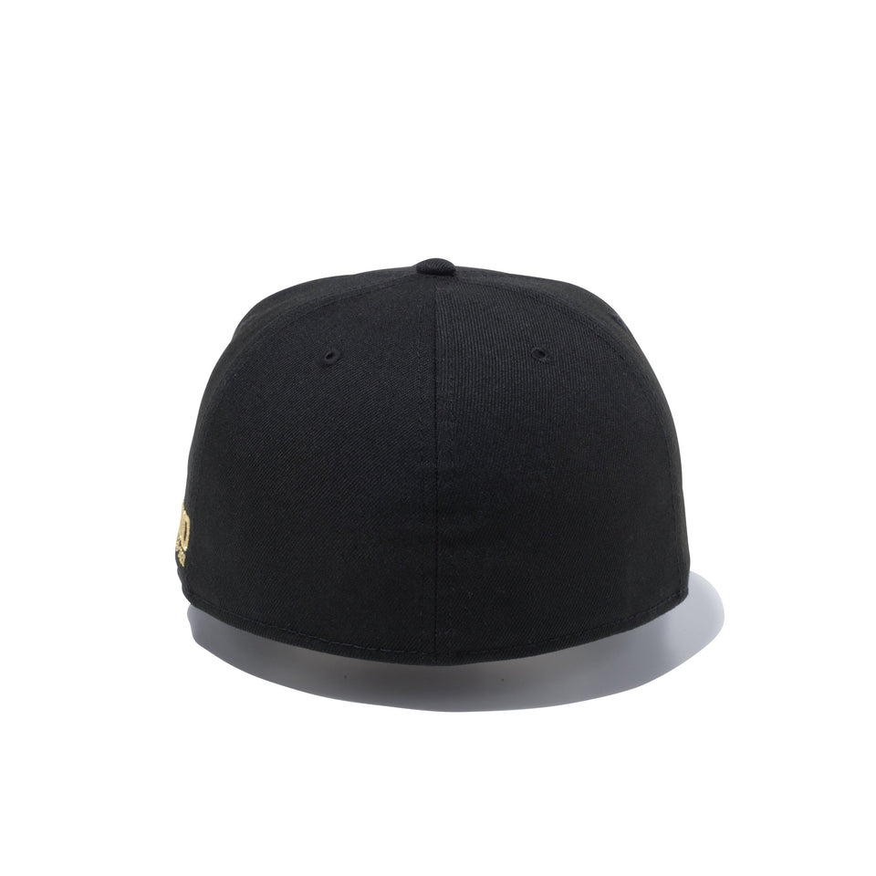 【ストア限定】 59FIFTY ニューエラ 100周年ロゴ サイド ブラック × ゴールド