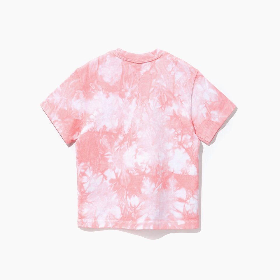 Child 半袖 コットンTシャツ クラウド タイダイ ピンク