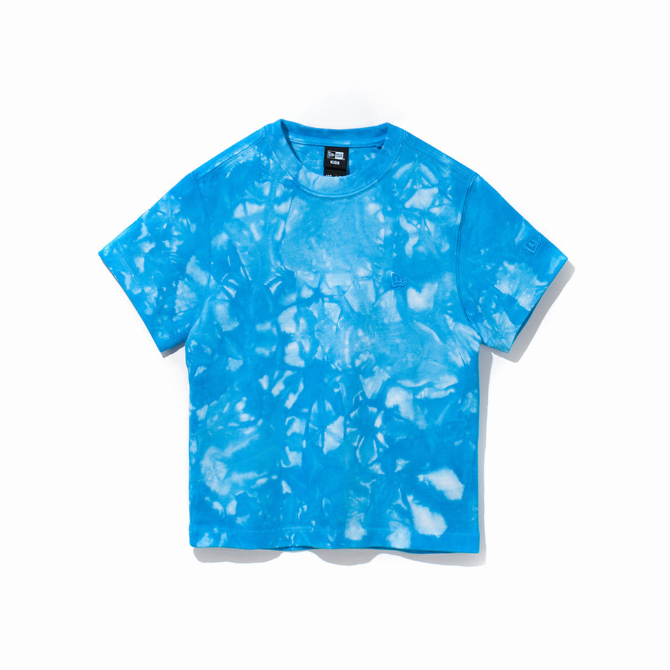 Child 半袖 コットンTシャツ クラウド タイダイ ブルー