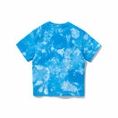 Child 半袖 コットンTシャツ クラウド タイダイ ブルー