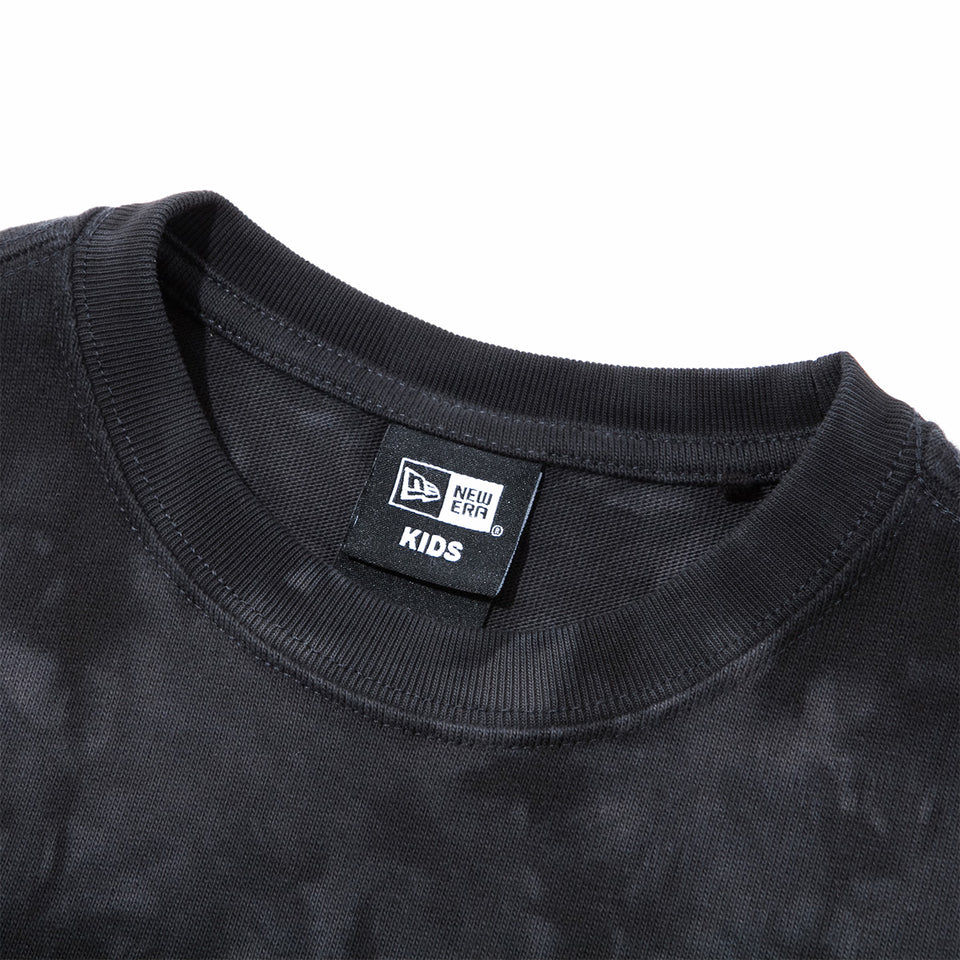 Child 半袖 コットンTシャツ クラウド タイダイ ブラック