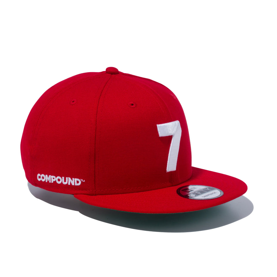 9FIFTY The COMPOUND 7 スカーレット × ホワイト