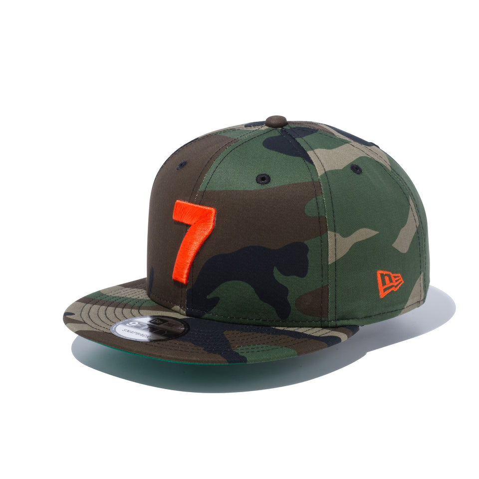 9FIFTY The COMPOUND 7 ウッドランドカモ × オレンジ