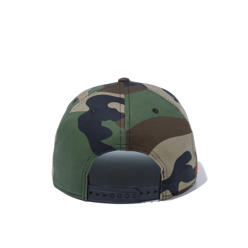 9FIFTY The COMPOUND 7 ウッドランドカモ × オレンジ