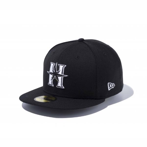 59FIFTY 北海道日本ハムファイターズ H ブラック × ホワイト