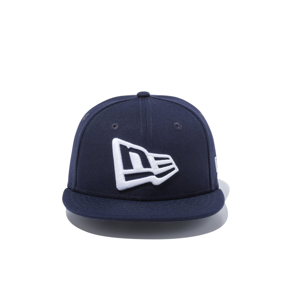 Child 9FIFTY フラッグロゴ ネイビー × ホワイト