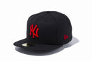 59FIFTY ニューヨーク・ヤンキース ブラック × ラディアントレッド