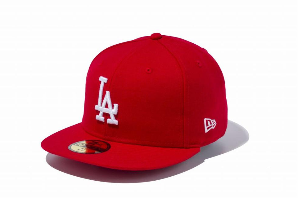 59FIFTY ロサンゼルス・ドジャース スカーレット × ホワイト