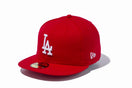 59FIFTY ロサンゼルス・ドジャース スカーレット × ホワイト