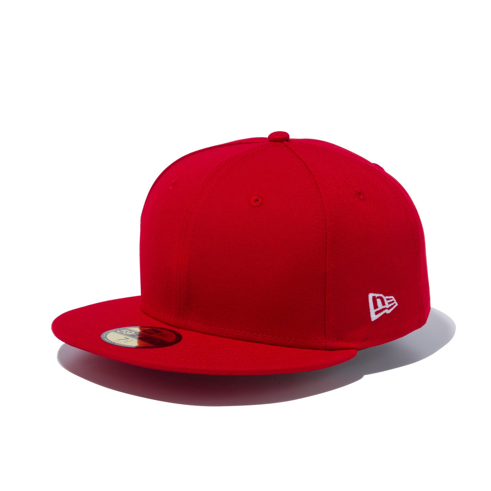 59FIFTY ベーシック スカーレット ホワイトフラッグ