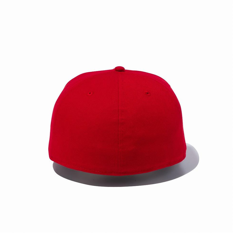 59FIFTY ベーシック スカーレット ホワイトフラッグ