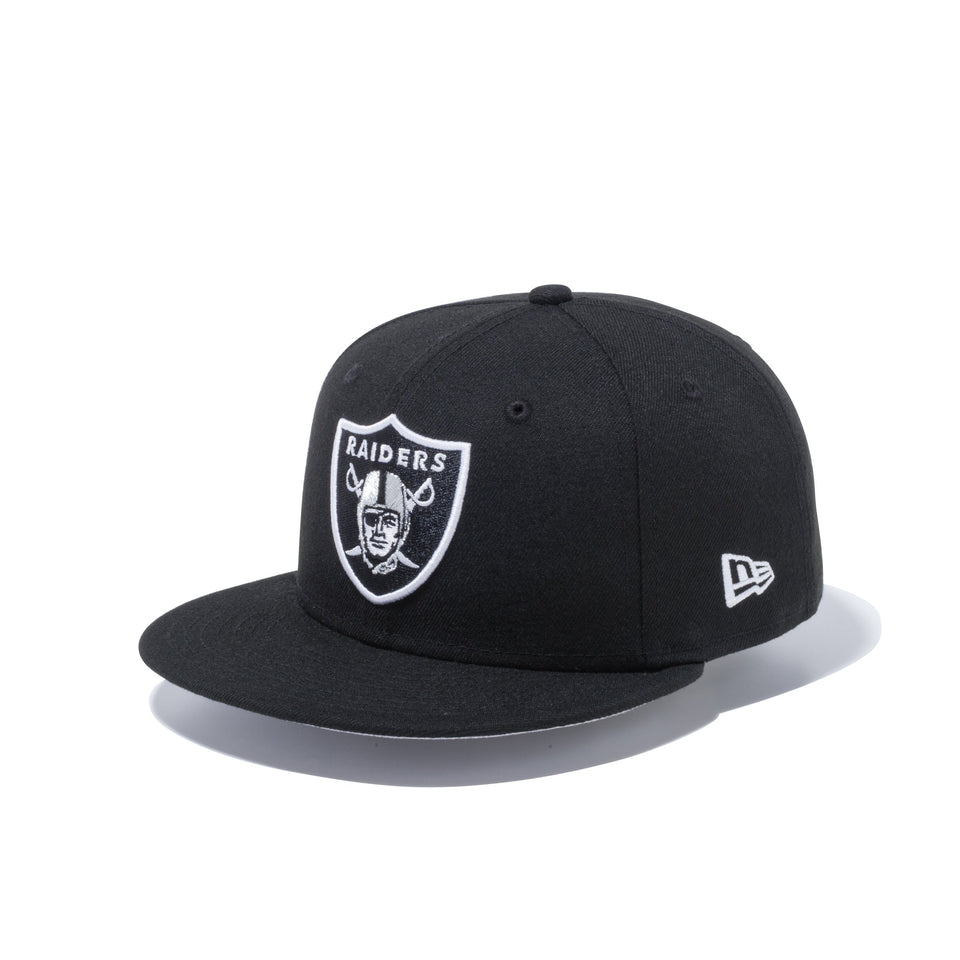 Youth 9FIFTY オークランド・レイダース ブラック × オフィシャルカラー