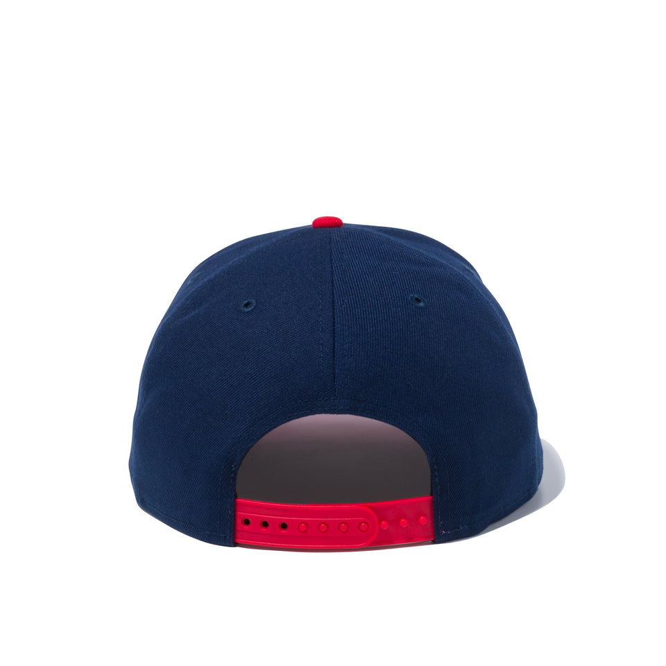 9FIFTY ワシントン・ウィザース dcロゴ ネイビー × チームカラー レッドバイザー