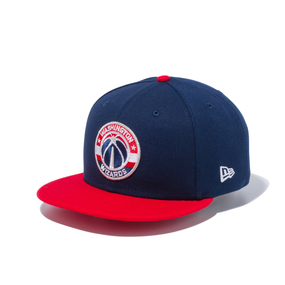 9FIFTY ワシントン・ウィザース サークルロゴ ネイビー × チームカラー レッドバイザー