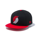 9FIFTY ポートランド・トレイルブレイザーズ ブラック × チームカラー レッドバイザー