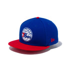 9FIFTY フィラデルフィア・セブンティシクサーズ ブルー × チームカラー レッドバイザー