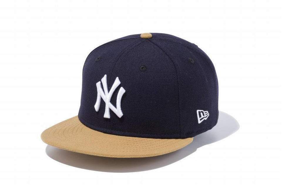 9FIFTY ニューヨーク・ヤンキース ネイビー × ホワイト ウィートバイザー