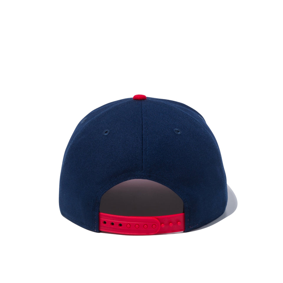9FIFTY ニューオーリンズ・ペリカンズ ネイビー × チームカラー レッドバイザー