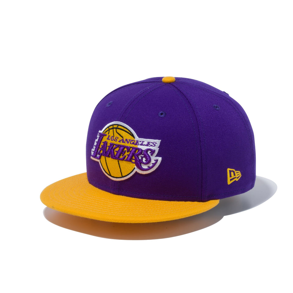 9FIFTY ロサンゼルス・レイカーズ パープル × チームカラー イエローバイザー