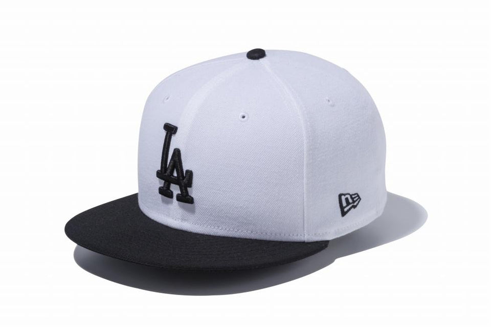 9FIFTY ロサンゼルス・ドジャース ホワイト × ブラック ブラックバイザー