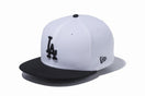 9FIFTY ロサンゼルス・ドジャース ホワイト × ブラック ブラックバイザー