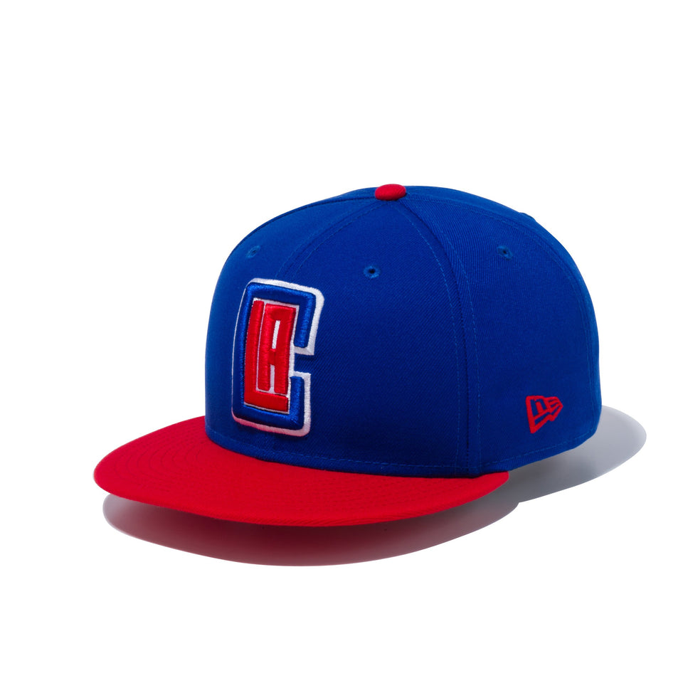 9FIFTY ロサンゼルス・クリッパーズ ブルー × チームカラー レッドバイザー
