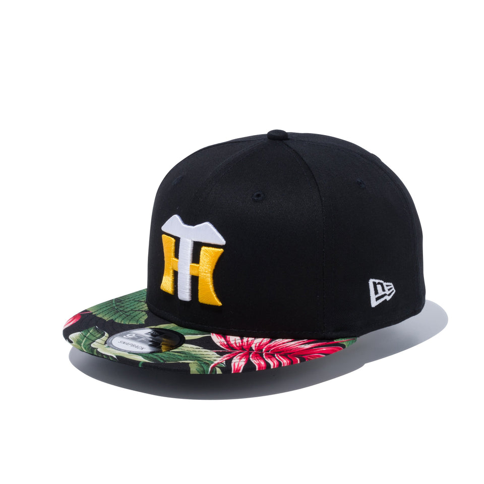9FIFTY NPB カスタム 阪神タイガース ブラック ブラックボタニカルバイザー
